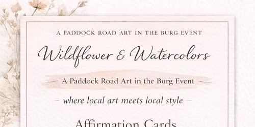 Wildflower\ud83d\udc90 & Watercolors\ud83c\udfa8 Event