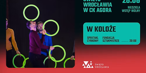 \ud83e\udd39\u200d\u2642\ufe0f\ud83d\udca5W Kolo\u017ce \/ Fundacja Sztukmistrze \/ Spektakl Cyrkowy | \u015awi\u0119to Wroc\u0142awia w CK Agora