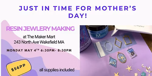 Resin Jewlery Making Class