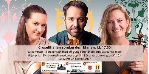 Folkmusikkonsert med P\u00e9rez, Wolski, Marine, \u00d6sterg\u00f6tlands kulturskolor