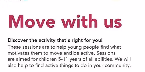 Move with Us- fun active sessions for 5-11 year olds WEEKLY @ Chelmsford West Family Hub