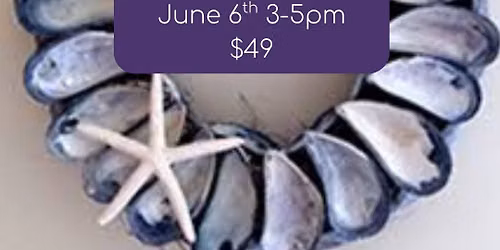 Mussel Shell Wreath! $49