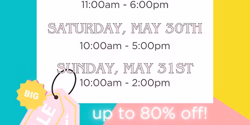 WAREHOUSE SALE