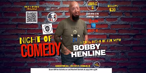 Night of Comedy with Bobby Henline, Fundraiser Comedy Show
