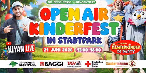 OPEN AIR KINDERFEST IM STADTPARK!