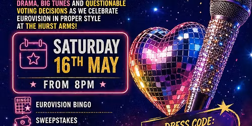 \u2728 Eurovision Party at The Hurst Arms \u2728
