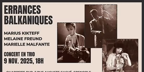 CONCERT \/\/ ERRANCES BALKANIQUE