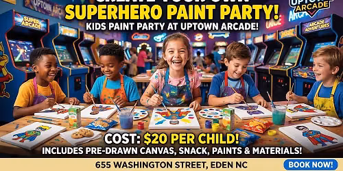 Superhero Paint Party!