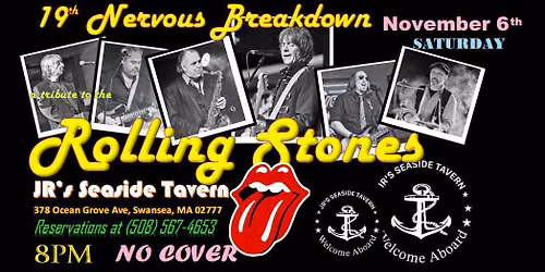 Rolling Stones tribute, "19th Nervous Breakdown" at JR's Seaside Tavern in Swansea MA 