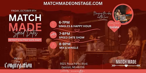 Match Made: Speed Dates @ The Congregation