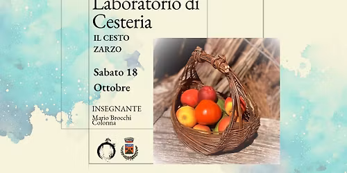 Laboratorio di cesteria il cesto Zarzo