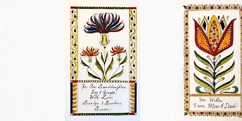 Fraktur Tulip Bookplate \u2013 November 15