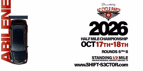 North Texas Airstrip Attack 2026 | Shift-S3ctor Half Mile Championship Finales