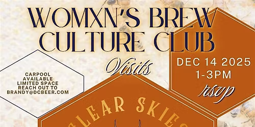 Womxn's Brew Culture Club visits Clear Skies Meadery