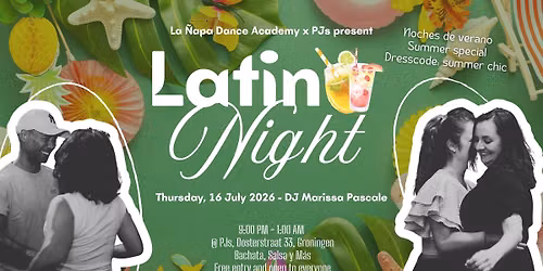 Latin Night @ PJs | Donderdag 16 Juli | Summer special!