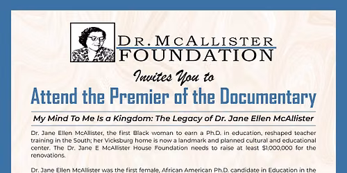 Fundraiser for Dr Jane McAllister Foundation 