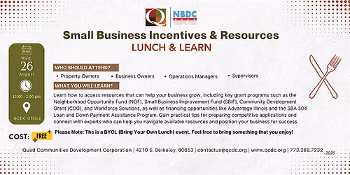 Small Business Incentives & Resources Lunch & Learn