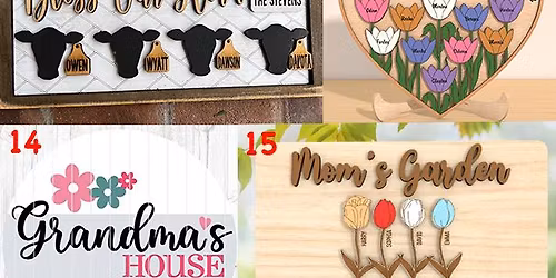 Mother's Day Sign Painting w\/ On-The-Spot Engraving 