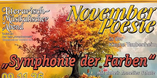Novemberpoesie - Symphonie der Farben\n\n