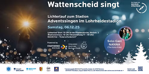 Wattenscheid singt - Adventssingen im Lohrheidestadion