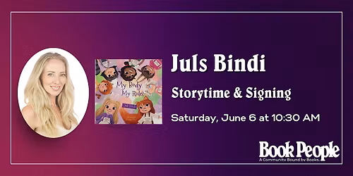 BookPeople Presents: Juls Bindi - My Body My Rules