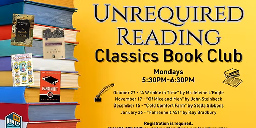 Unrequired Reading \u2013 Classics Book Club