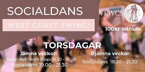 WCS - Socialdans Torsdagar - 15\/10 Uppsala