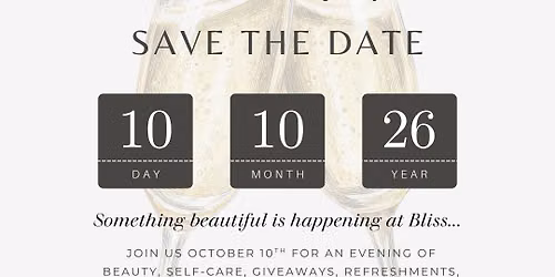 Bliss Beauty Night! Free event, giveaways, discounts, and MORE!
