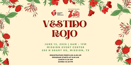 2026 Mission Vestido Rojo