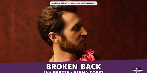 BROKEN BACK + ELENA COPSI en concert \u00e0 La Rayonne