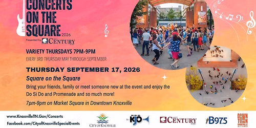 Concerts on the Square - Variety Thursdays with Square Dancing on the Square