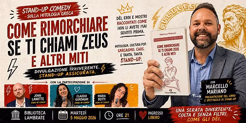 Come rimorchiare se ti chiami Zeus (ma soprattutto come farci stand-up)