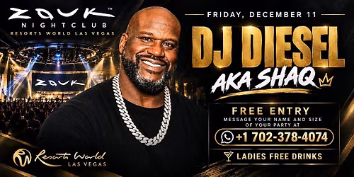 SHAQUILLE O'NEAL LIVE AT ZOUK NIGHTCLUB