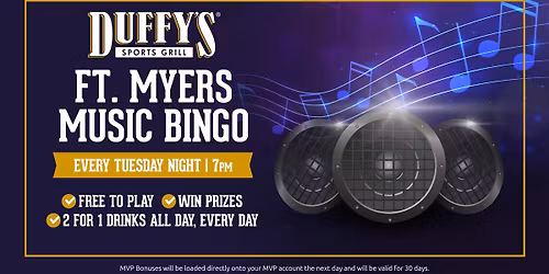 Music Bingo at Duffy's of Ft. Myers