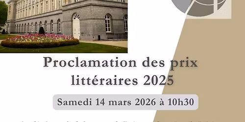 Proclamation des prix 2025