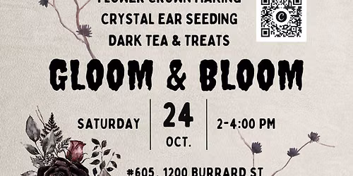Vancouver Halloween Rituals: Flower Crown Making & Dark Tea