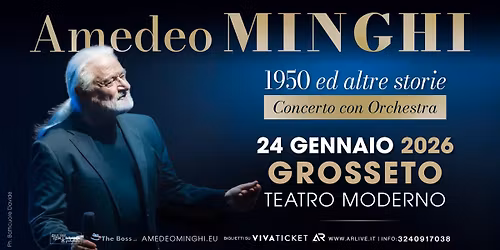 Amedeo Minghi con Orchestra - Grosseto 24 gennaio 2026