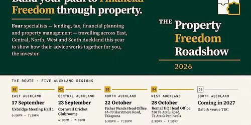 The Property Freedom Roadshow. 2026