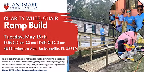 The Landmark Foundation Charity Wheelchair Ramp Build