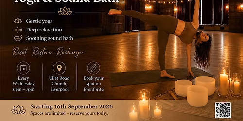 Candlelight Yoga & Sound Bath in beautiful church