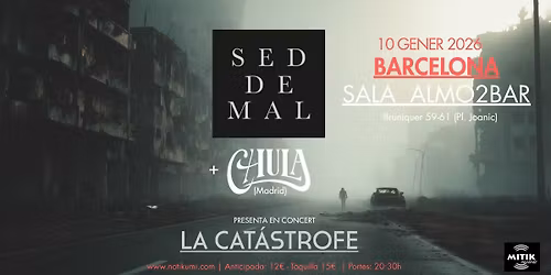 SED DE MAL + CHULA en concierto.