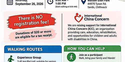 Walk the wall walk a thon for International China Concern