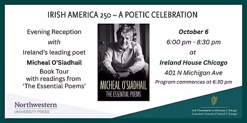 Irish America 250 - A Poetic Celebration with Micheal O'Siadhail