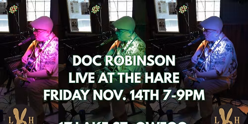 Live music w\/ Doc Robinson