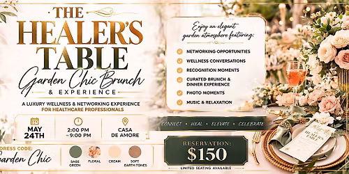 The Healer's Table Brunch  "Garden Chic Brunch & Experience"