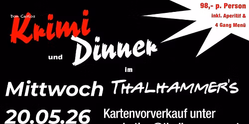 Krimi & Dinner 20.05.26