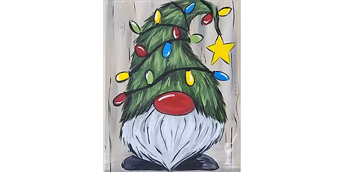 Silly Christmas Tree Gnome - Paint and Sip in Houston | Classpop!\u2122