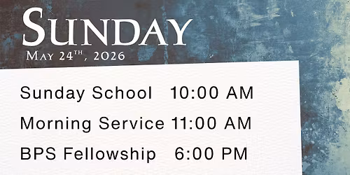 Sunday Services