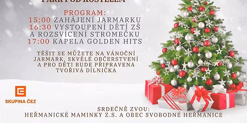 Rozsvícení vánočního stromu ve Svobodných Heřmanicích