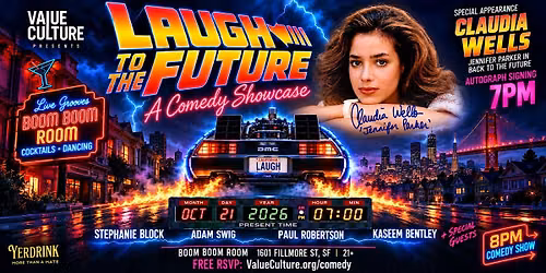 Back to the Future Day Comedy Night with Claudia Wells (Jennifer Parker)